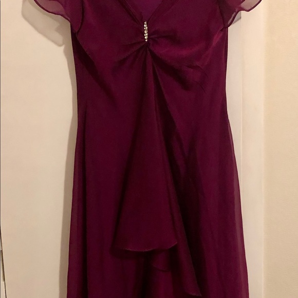 SL Fashions Purple Dress Size 12 - Picture 2 of 5